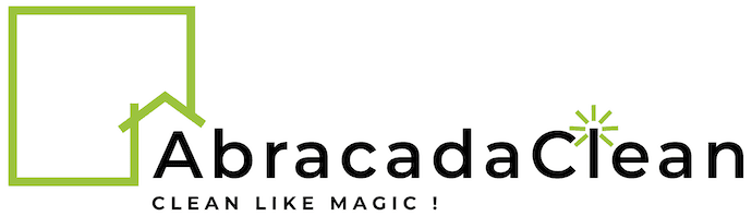 AbracadaClean logo, cleaning service slogan
