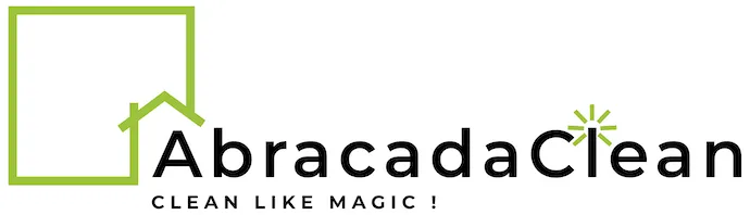 AbracadaClean logo, cleaning service slogan
